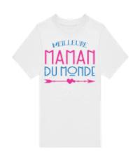 Meilleure Maman Du Monde - T-shirt homme B&C - Blanc - Devant