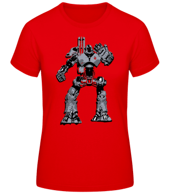 Robots De Combat - T-shirt femme B&C - Rouge - Devant