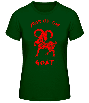 Chinese Zodiac Year Of The Goat - T-shirt standard Femme - Vert bouteille - Devant