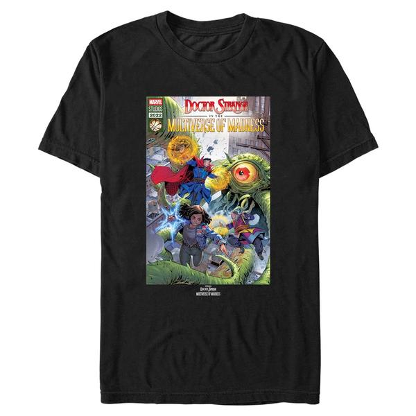 Aperçu: Marvel - Doctor Strange - Photo de groupe Modern Comic Cover - Homme T-shirt - Noir - Devant