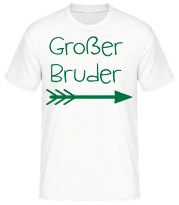Großer Bruder - Männer Basic T-Shirt - Weiß - Vorne