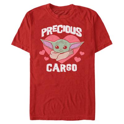 Star Wars - The Mandalorian - The Child Precious - Valentine's Day - Homme T-shirt - Rouge - Devant