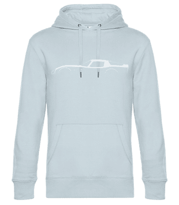 'Alfa Romeo Giulia TZ2' Silhouette - Sweat à capuche standard homme - Bleu clair - Devant