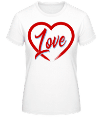 Heart Love · Camiseta básica de mujer