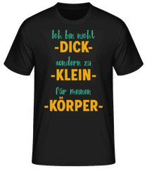 Ich Bin Nicht Dick Orange · Männer Basic T-Shirt