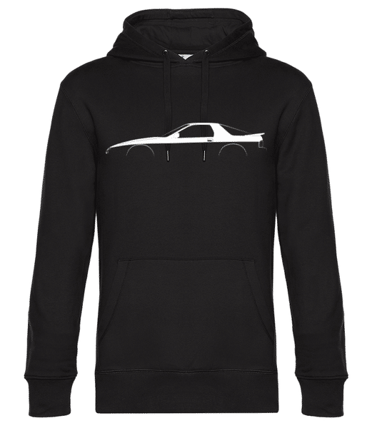 Preview: 'Mazda RX-7 FC' Silhouette - Men’s Standard Hoodie - Black - Front