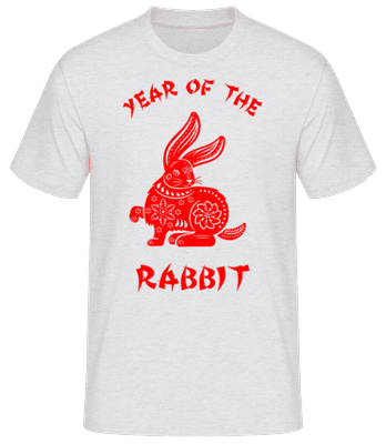 Chinese Zodiac Year Of The Rabbit - T-shirt standard Homme - Gris chiné - Devant