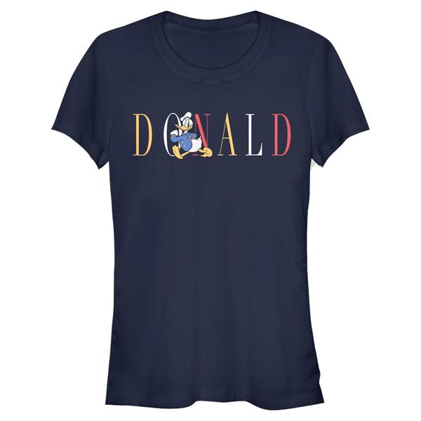 Aperçu: Disney Classics - Mickey Mouse - Donald Duck Duck Fashion - Femme T-shirt - Bleu marine - Devant