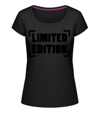 Limited Edition Logo - Megan dámske tričko s okrúhlym výstrihom - čierna - Predné