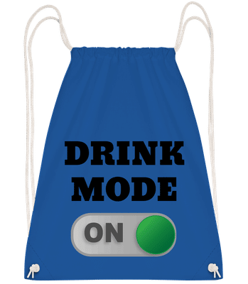 Drink Mode On - Sac à dos Drawstring - Bleu royal - Vorn