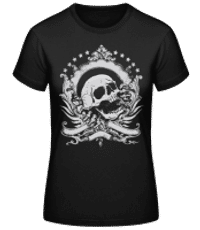 Skull Logo - Women's Basic T-Shirt - Black - Front