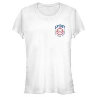 Marvel - Spider-Man - Spider-Man Spidey Pocket - Dámské Tričko - Bílá - Napřed