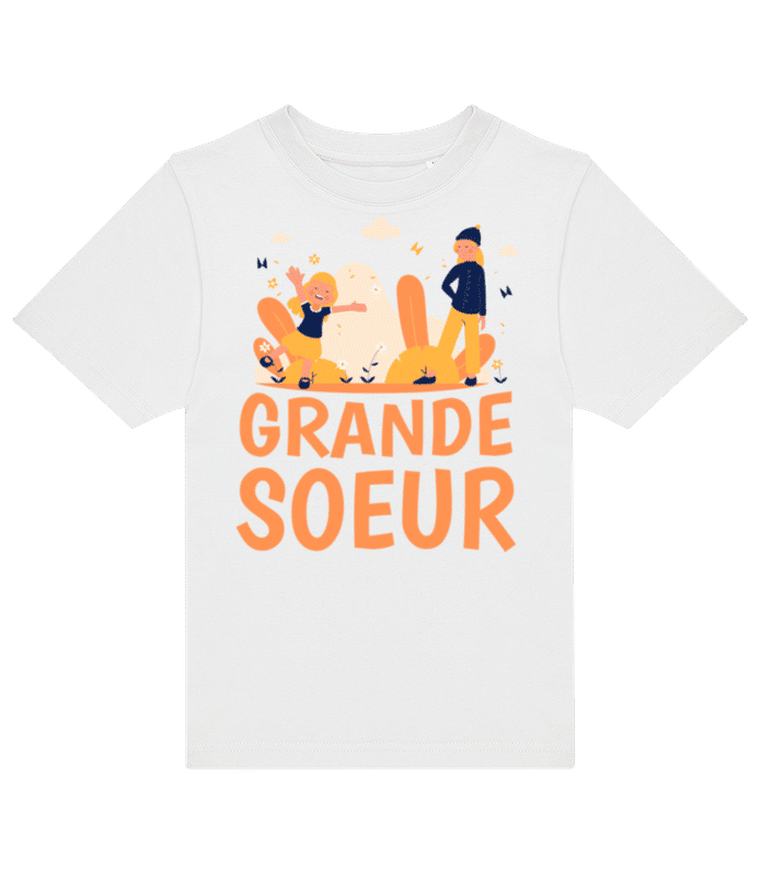 Aperçu: Grande Soeur - T-shirt homme B&C - Blanc - Devant
