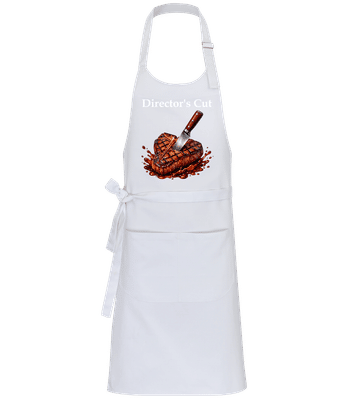Director's Cut - Kariban Cooking Apron - White - Front