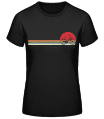 Retro Sunset Bicycle · Camiseta básica de mujer