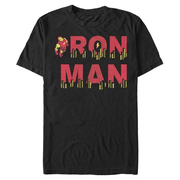 Aperçu: Marvel - Avengers - Iron Man Halftone Ironman - Homme T-shirt - Noir - Devant