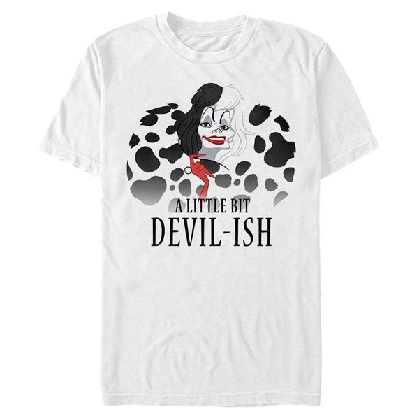 Aperçu: Disney - Les 101 Dalmatiens - Cruella DeVille Scary Evil Cruella - Homme T-shirt - Blanc - Devant