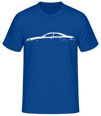 'Mercedes CLS C219' Silhouette - Männer Basic T-Shirt - Royalblau - Vorne