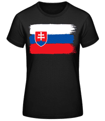 Länder Flagge Slowakei · Frauen Basic T-Shirt