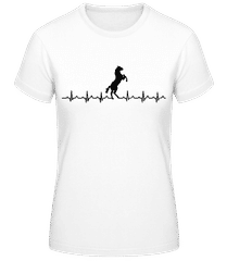 Herzschlag Pferd · Frauen Basic T-Shirt