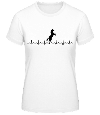 Pulsation Cheval - T-shirt standard Femme - Blanc - Devant