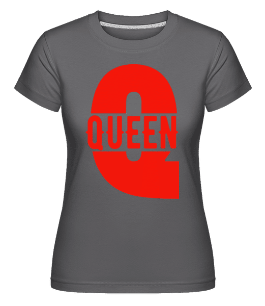 Aperçu: Queen Q -  T-shirt Shirtinator femme - Anthracite - Devant