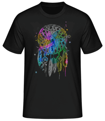 Mystical Dream Catcher - Camiseta básica para hombre - Negro - delante