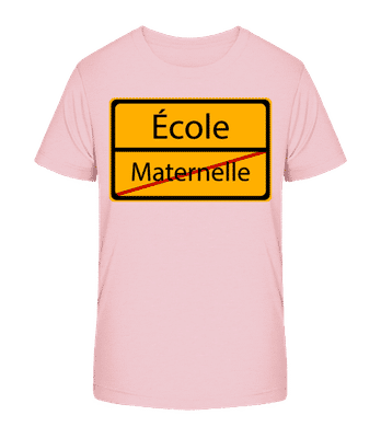 École - Maternelle - T-shirt bio Enfant Stanley Stella 2.0 - Rose - Devant