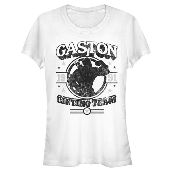 Aperçu: Disney - La Belle et la Bête - Gaston Gym - Femme T-shirt - Blanc - Devant