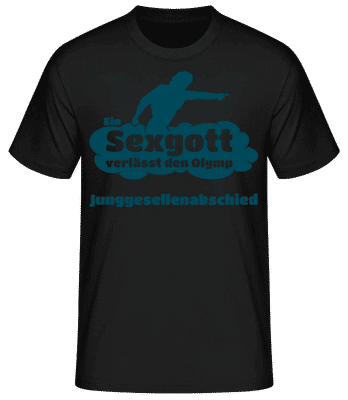 Junggesellenabschied Sexgott - Männer T-Shirt B&C - Schwarz - Vorne