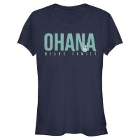 Disney Classics - Lilo & Stitch - Lilo & Stitch Ohana Bold - Women's T-Shirt - Navy - Front