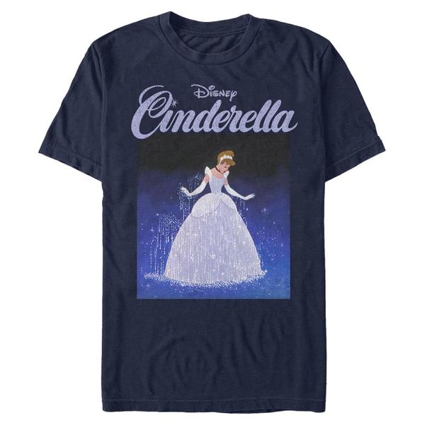 Aperçu: Disney - Cendrillon - Popelka Square Cindy - Homme T-shirt - Bleu marine - Devant