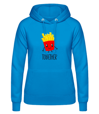 Better Together Fries - Women's Hoodie - Light blue - Front