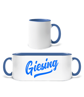 Giesing Swoosh - Tasse zweifarbig - Weiß / Blau - Vorne
