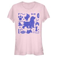 Disney Classics - La dama y el vagabundo - Lady and the Tramp Lady And Tramp - Mujeres Camiseta - Rosa - delante