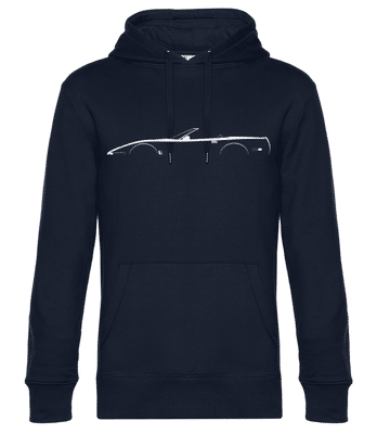 'Corvette C4 Convertible' Silhouette - Sweat à capuche standard homme - Bleu marine - Devant