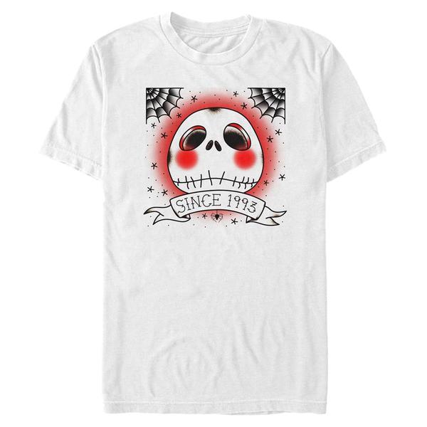Aperçu: Disney Classics - L'étrange Noël de monsieur Jack - Jack Tattoo Town - Halloween - Homme T-shirt - Blanc - Devant