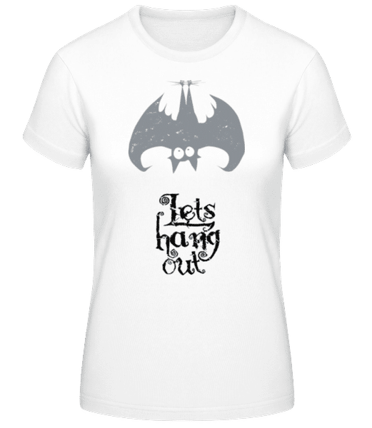 Aperçu: Let's Hang Out Bat - T-shirt standard Femme - Blanc - Devant