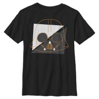Star Wars - Darth Vader Spooky Vader Lines - Kinder T-Shirt - Schwarz - Vorne