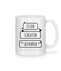 Essen Schlafen Skifahren · Tasse