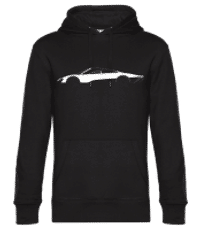 'McLaren Speedtail' Silhouette - Männer Standard Hoodie - Schwarz - Vorne