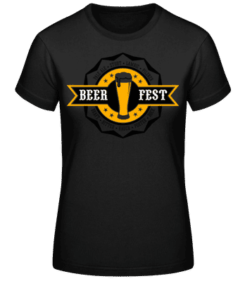 Beer Fest - T-shirt femme B&C - Noir - Devant