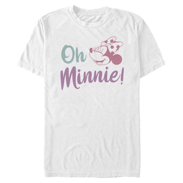 Aperçu: Disney Classics - Mickey Mouse - Minnie Mouse Oh - Homme T-shirt - Blanc - Devant