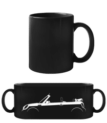 'Mini Cooper Cabrio (R57)' Silhouette · Schwarze Tasse