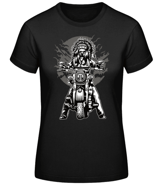 Aperçu: Indian Chief Motorcycle - T-shirt standard Femme - Noir - Devant