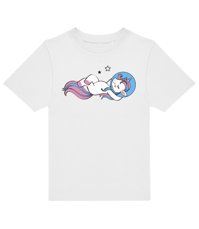 Aperçu: Astronaute Licorne - T-shirt homme B&C - Blanc - Devant