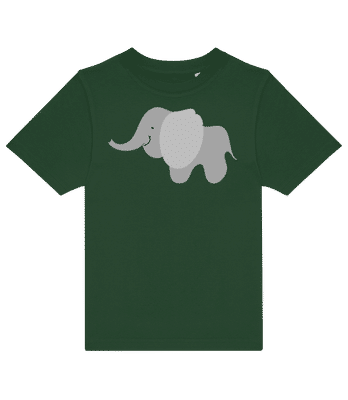 Bande dessinée pour enfants - Éléphant 4 - T-shirt enfants B&C - Vert bouteille - Devant