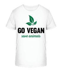 Go Vegan Save Animals · T-shirt bio Enfant Stanley Stella 2.0