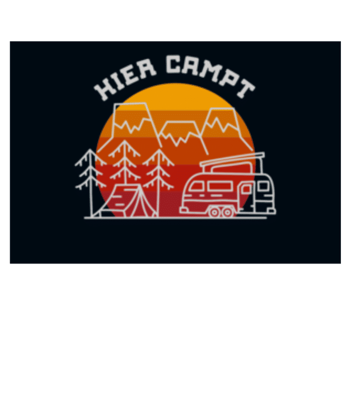 Vorschau: Hier Campt Famlilie XY - Fußmatte - Weiß - Vorne