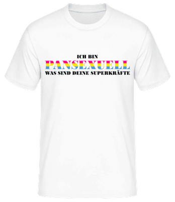 LGBTQ Pansexuell - Männer Basic T-Shirt - Weiß - Vorne